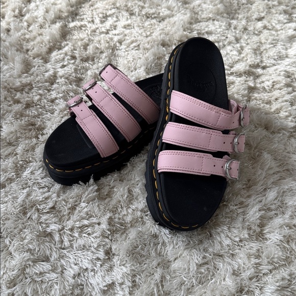 Doc Martens Pink Triple Strap Sandals size 6 -New - Picture 1 of 9